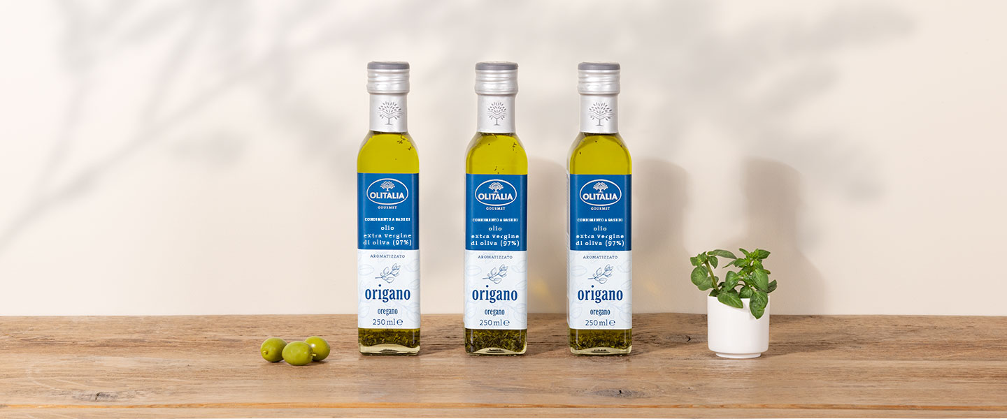 Condimento a base di olio extra vergine di oliva (97%) aromatizzato all'origano - 3 bottiglie 1