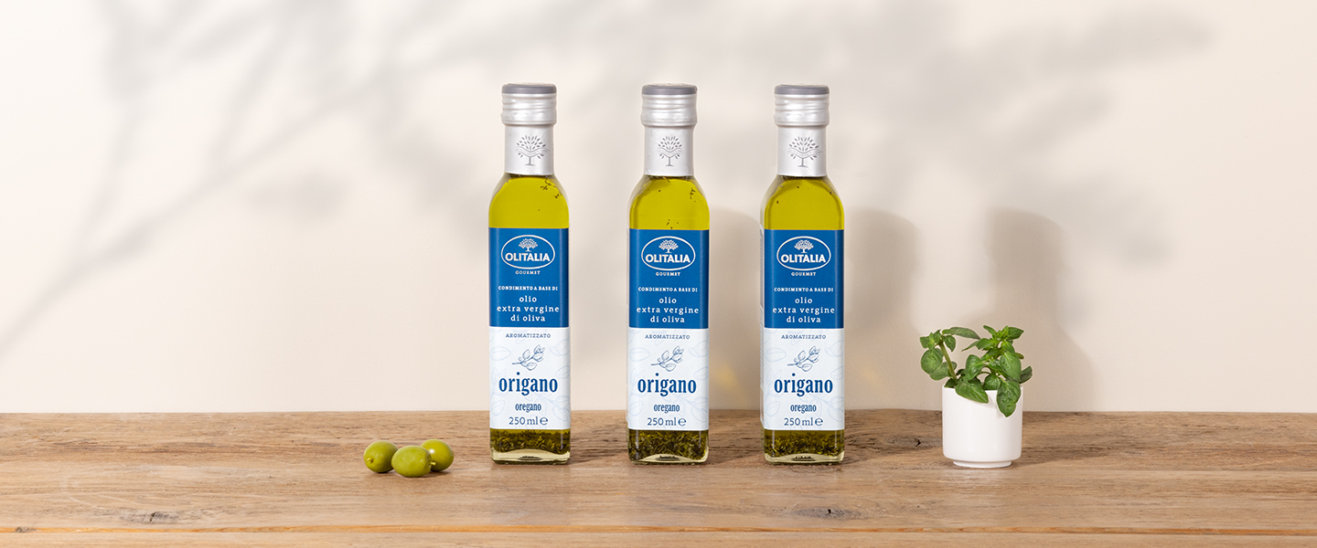 Condimento a base di olio extra vergine di oliva aromatizzato all'origano - 3 bottiglie 1