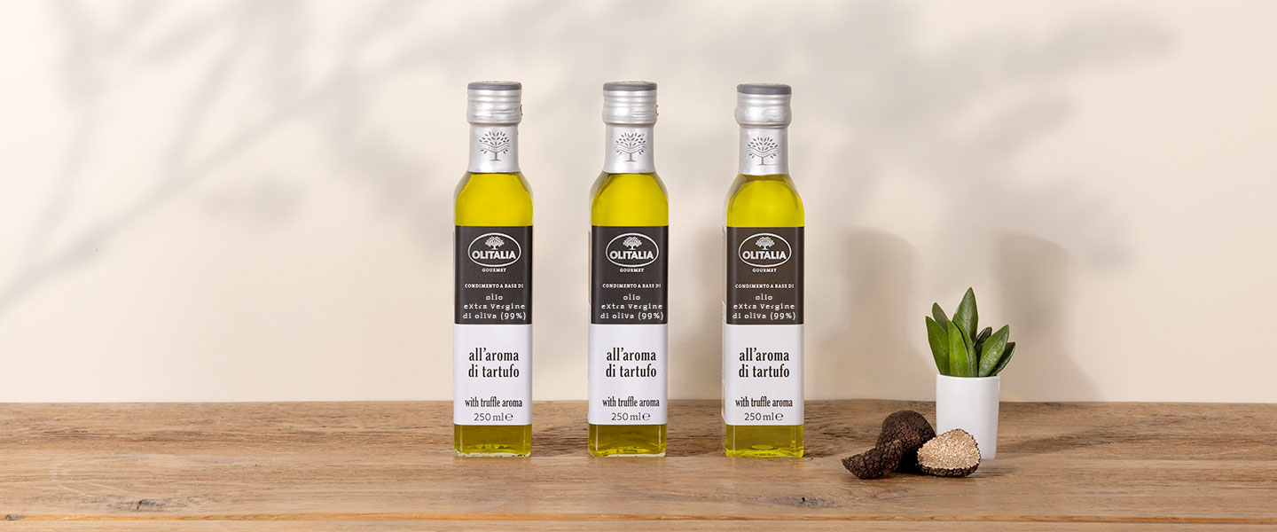 Condimento a base di olio extra vergine di oliva (99%) all’aroma di tartufo - 3 bottiglie 1